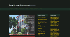 Desktop Screenshot of parkhouserestaurant.com