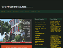 Tablet Screenshot of parkhouserestaurant.com